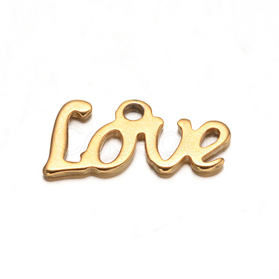 304 Stainless Steel Charms Ion Plating(IP) LS-STAS-M221-04G-1