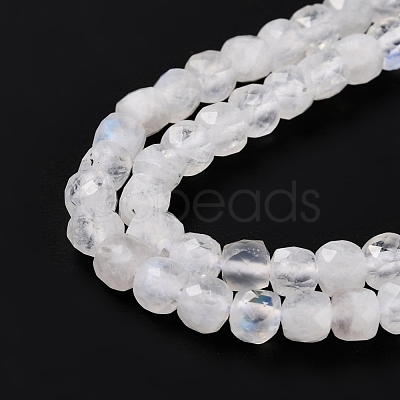 Natural Rainbow Moonstone Beads Strands G-K315-A11-1