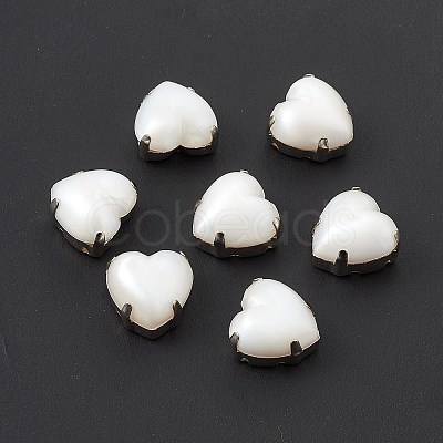 Heart Sew On Rhinestones OACR-E012-01P-07-1