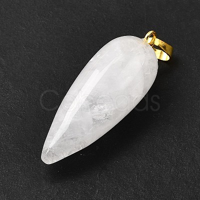 Natural & Synthetic Gemstone Pointed Pendants G-F705-01G-1