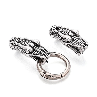 Alloy Spring Gate Rings PALLOY-R089-32AS-1