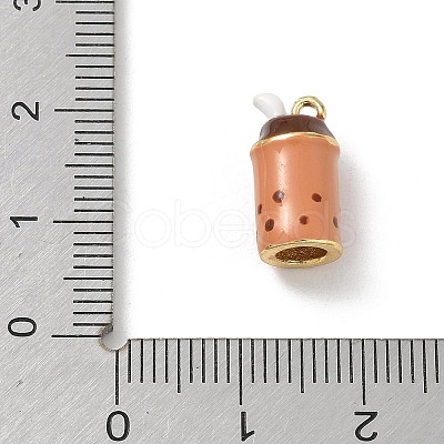 Brass Enamel Pendants KK-CBA1717-03G-01-1