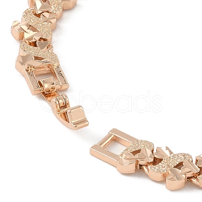 Brass Link Chain Bracelets for Women Men BJEW-P324-01A-KCG-1