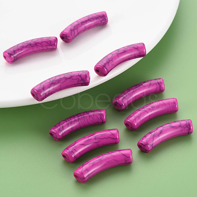 Opaque Crackle Acrylic Beads MACR-S372-002N-002-1