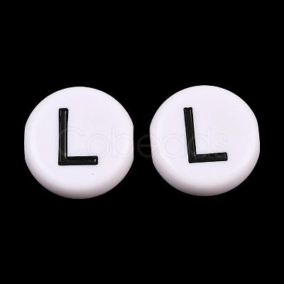 Opaque White Acrylic European Beads AC-CBA3BDD-01L-1