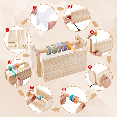 Wood Adhesive Tape Dispenser DIY-WH0308-618-1