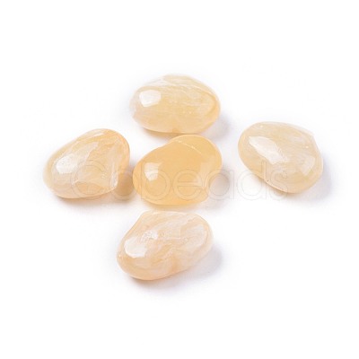 Natural Mixed Gemstone Heart Palm Stone G-F659-AM02-1