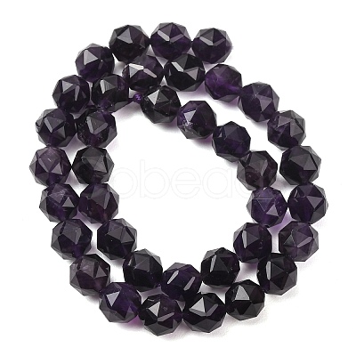 Natural Amethyst Beads Strands GG-CBA59DD-B01-10mm-1