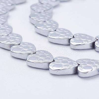 Electroplate Non-Magnetic Synthetic Hematite Beads Strands G-F510-17G-1