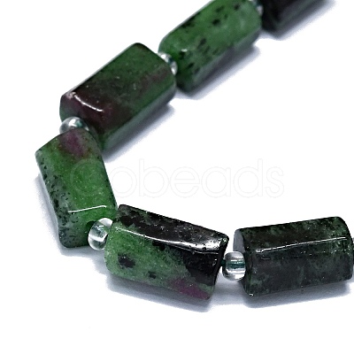 Natural Ruby in Zoisite Beads Strands G-O170-132-1