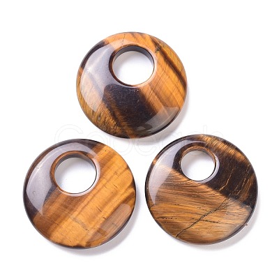 Natural Tiger Eye Pendants G-F708-05A-1