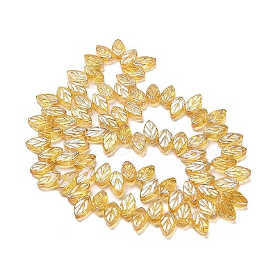 Electroplate Glass Beads Strands EGLA-B004-02A-AB01-1