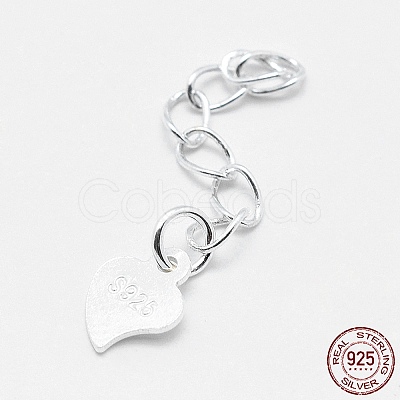 925 Sterling Silver Extender Chains STER-F032-10S-1
