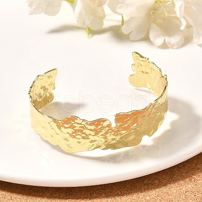 Rack Plating Brass Cuff Bangles BJEW-A137-06G-1
