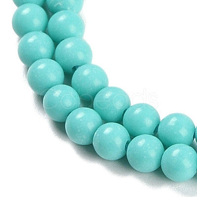 Synthetic Turquoise Beads Strands G-U004-02N-1