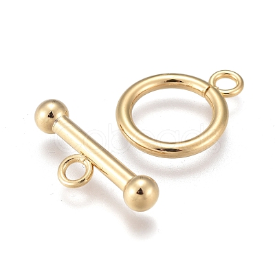 304 Stainless Steel Toggle Clasps STAS-K198-01G-1