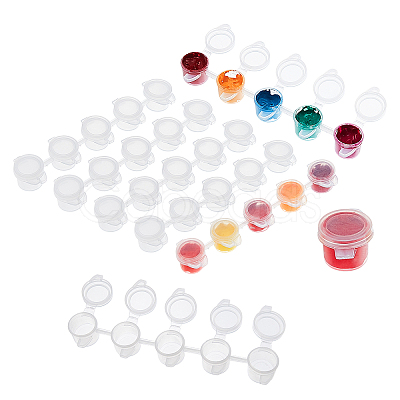 Plastic Paint Pots Strips DIY-PH0027-10-1