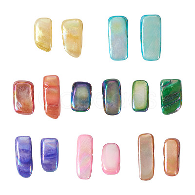 160Pcs 8 Colors Natural Freshwater Shell Beads Strands SHEL-CD0001-06-1