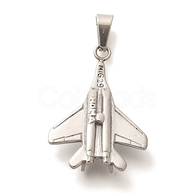 Anti-Tarnish 304 Stainless Steel Pendants STAS-U035-35P-02-1