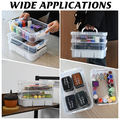 3 Layers Plastic Handled Organizers Boxes CON-WH0095-212A-1