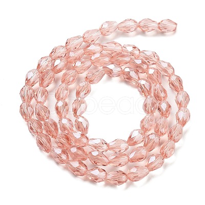 Electroplate Glass Beads Strands EGLA-R008-6x4mm-7-1