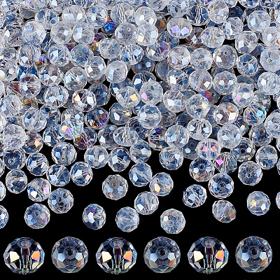 200Pcs Electroplate Glass Beads Strands GLAA-SP0001-35-1