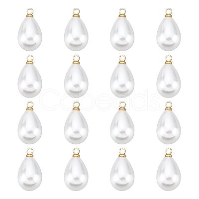 BENECREAT ABS Plastic Imitation Pearl Pendants KK-BC0010-75-1