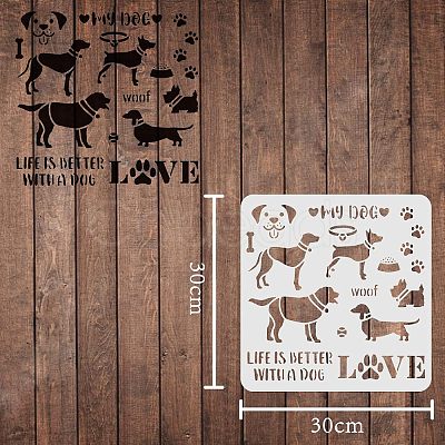 Plastic Reusable Drawing Painting Stencils Templates DIY-WH0172-302-1