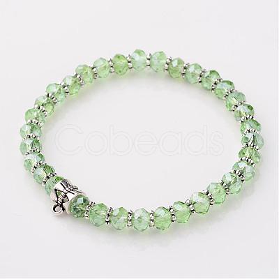 Glass Beaded Bracelet Making BJEW-JB02416-1