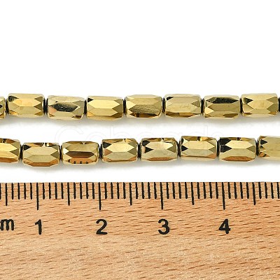 Electroplate Glass Beads Strands GLAA-Q101-02A-FP01-1
