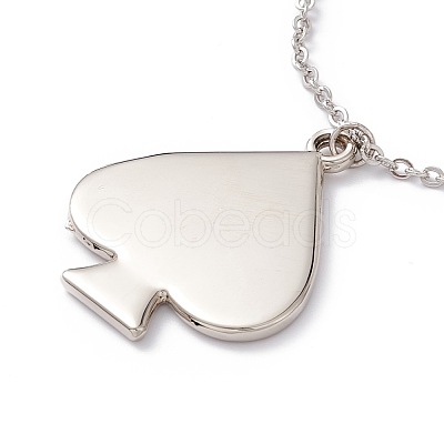 Sublimation Blank Aluminum Pendant Necklace NJEW-E020-02P-01-1