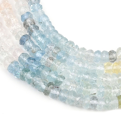 Gradient Color Natural Morganite Beads Strands G-Z152-D03-01-1