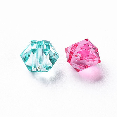 Transparent Acrylic Beads X-TACR-S154-15B-1