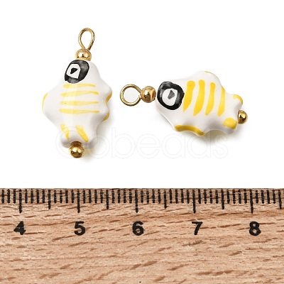Handmade Porcelain Pendants PR-CBA0027-03G-1