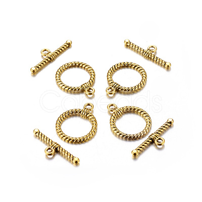 ibetan Style Alloy Toggle Clasps GLF1298Y-NF-1