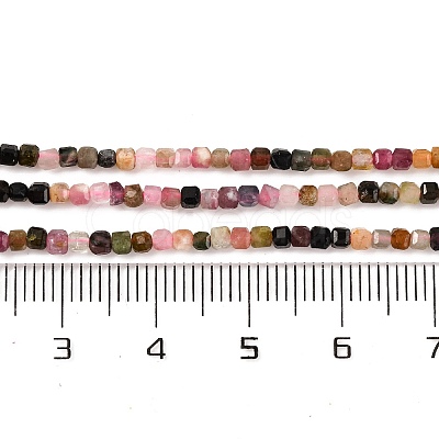 Natural Multicolor Tourmaline Beads Strands X-G-F770-A01-02-1