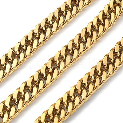 Ion Plating(IP) 304 Stainless Steel Cuban Link Chains CHS-E030-04B-G-1