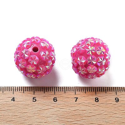 Acrylic Rhinestone Ball Beads OACR-A035-01L-1
