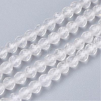 Natural Quartz Crystal Beads Strands G-D166-A-3mm-1