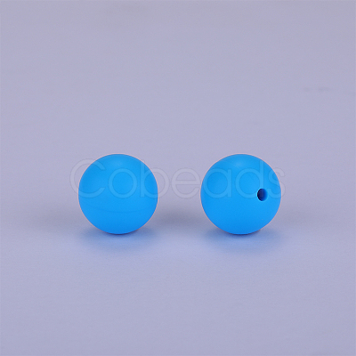 Round Silicone Focal Beads SI-JX0046A-132-1