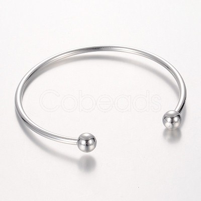 Brass Torque Bangle Cuff Bangle Making BJEW-P062-03-1