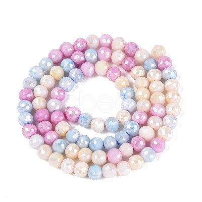 Anti-Tarnish Electroplate Glass Beads Strands EGLA-N027-02A-07-1