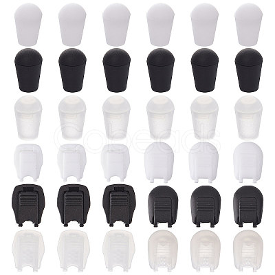 180Pcs 9 Style Plastic Cord Ends KY-CA0001-56-1
