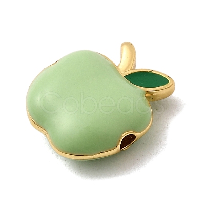 Brass Enamel Beads KK-I360-003G-02A-1