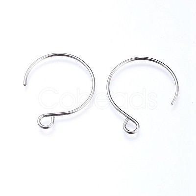Tarnish Resistant 304 Stainless Steel Earring Hooks STAS-O119-10P-A-1
