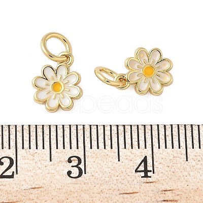 Brass Enamel Charms KK-C110-16A-01G-1