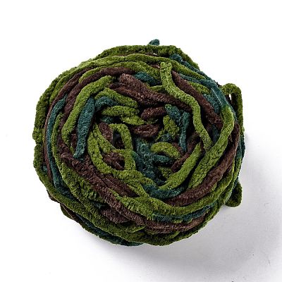 Bulky Soft Polyester Crocheting Knitting Yarn for Scarf OCOR-G009-03Q-1