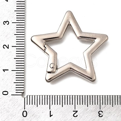 Zinc Alloy Spring Gate Rings FIND-H050-01C-P-1