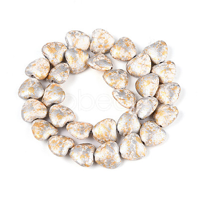 Spray Painted Synthetic Turquoise Beads Strands G-N352-28A-01-1