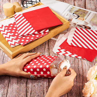 40Pcs 4 Styles Kraft Paper Bags CARB-TA0001-12B-1